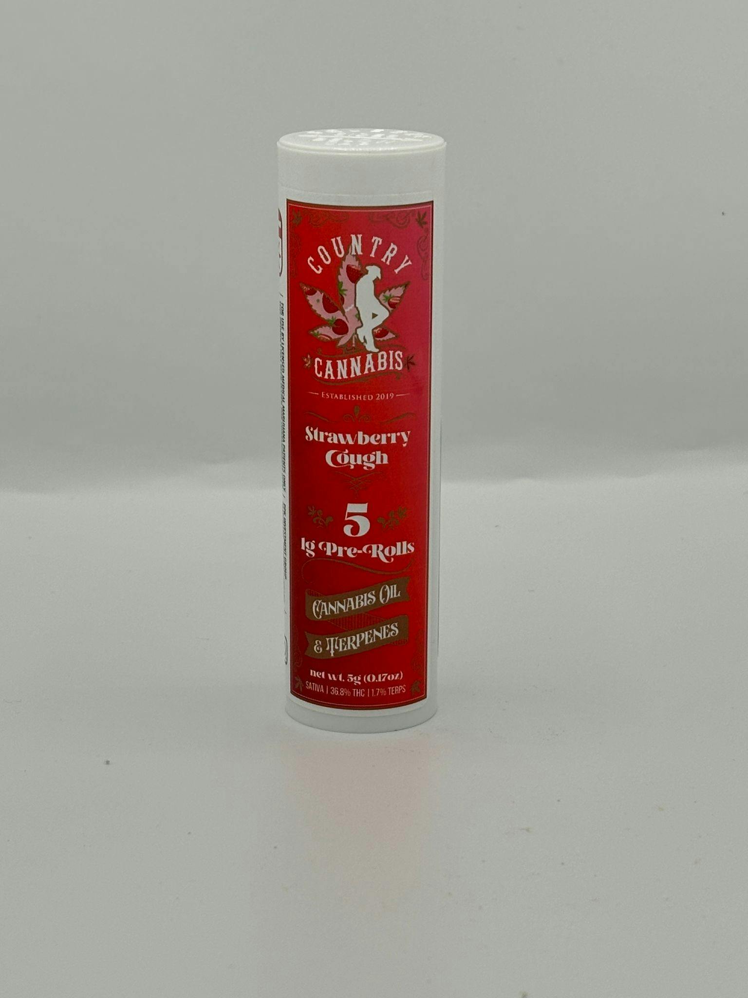 Strawberry Cough | Infused Pre-Roll | 1G | 5pk