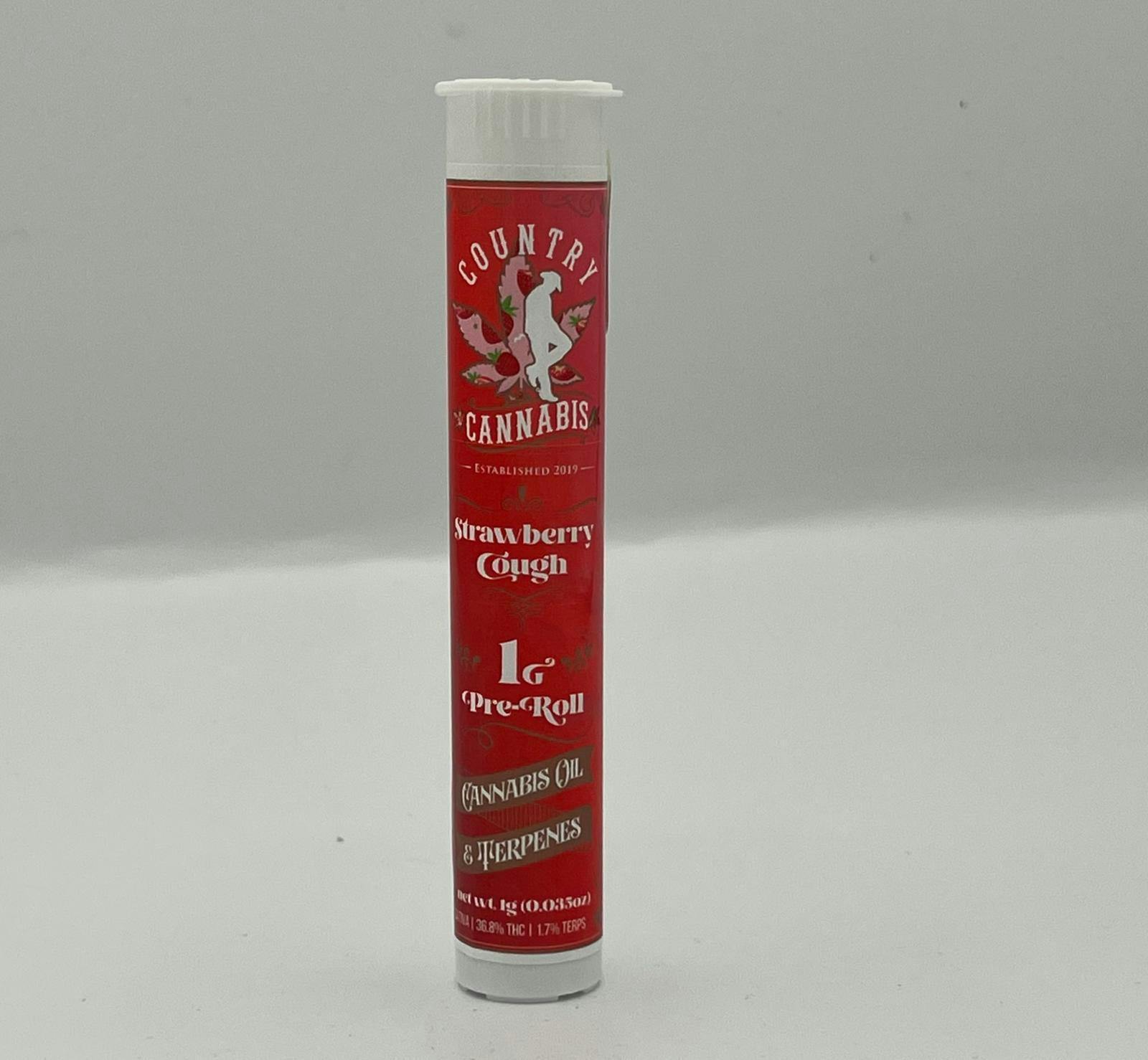 Strawberry Cough | Infused Pre-Roll | 1G by Country Cannabis