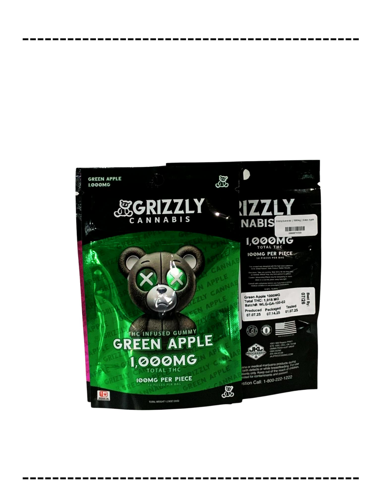 Green Apple Gummies | Gummies | 10pk | 1000mg/ea