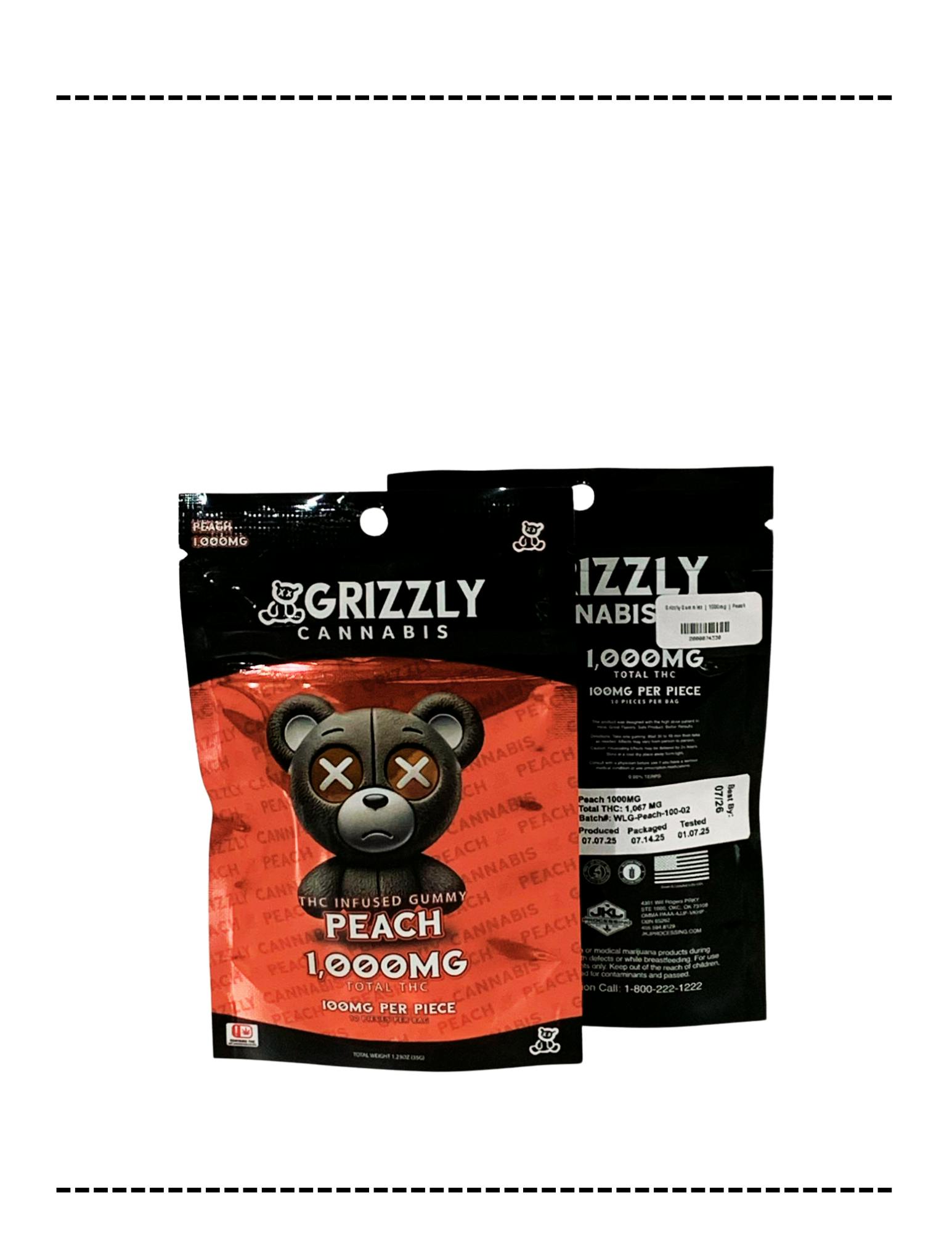 Peach Gummies | Gummies | 10pk | 100mg/ea