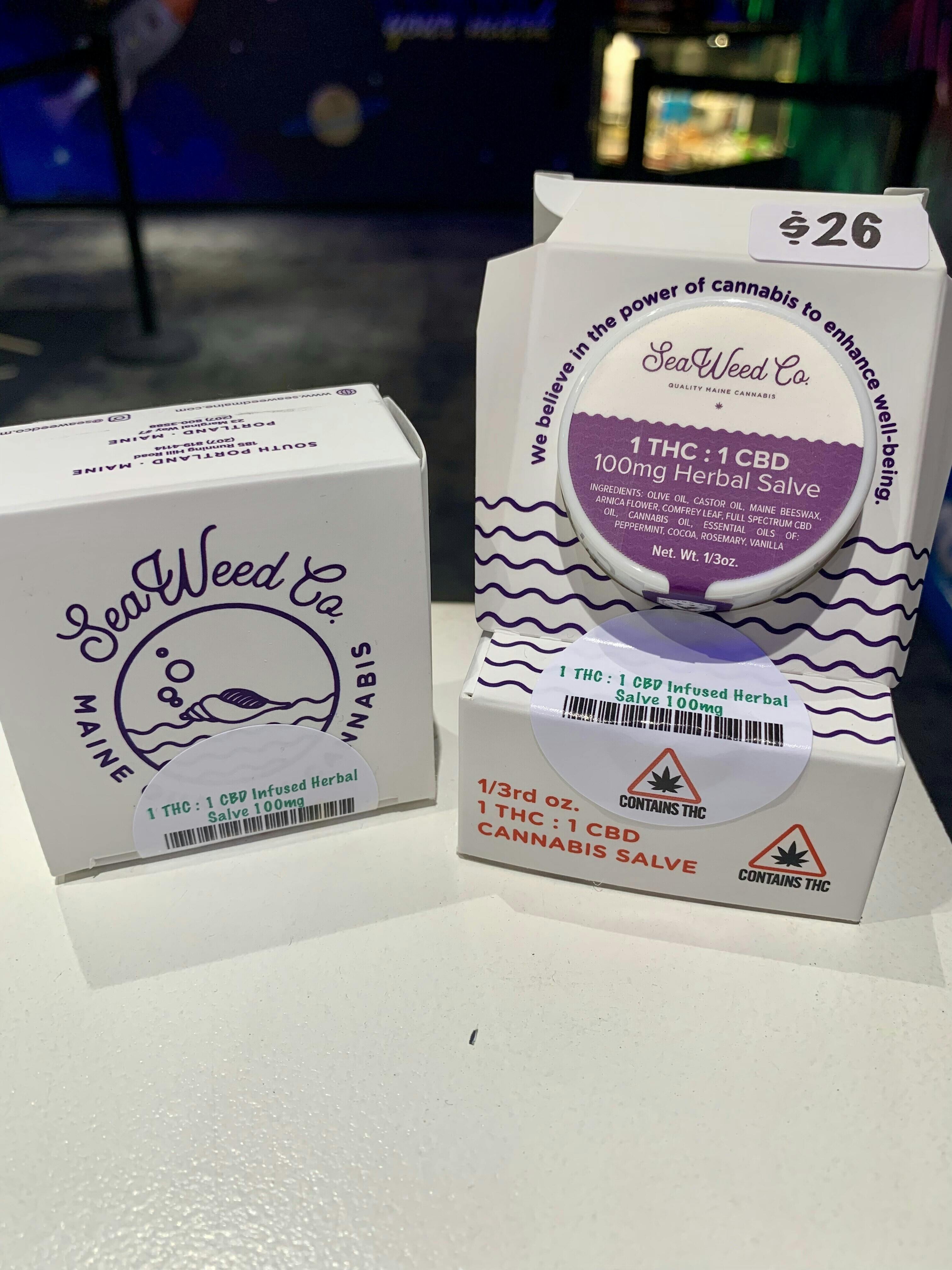 1 THC : 1 CBD - Herbal Salve 100mg at Hive - Adult Use (Recreational)