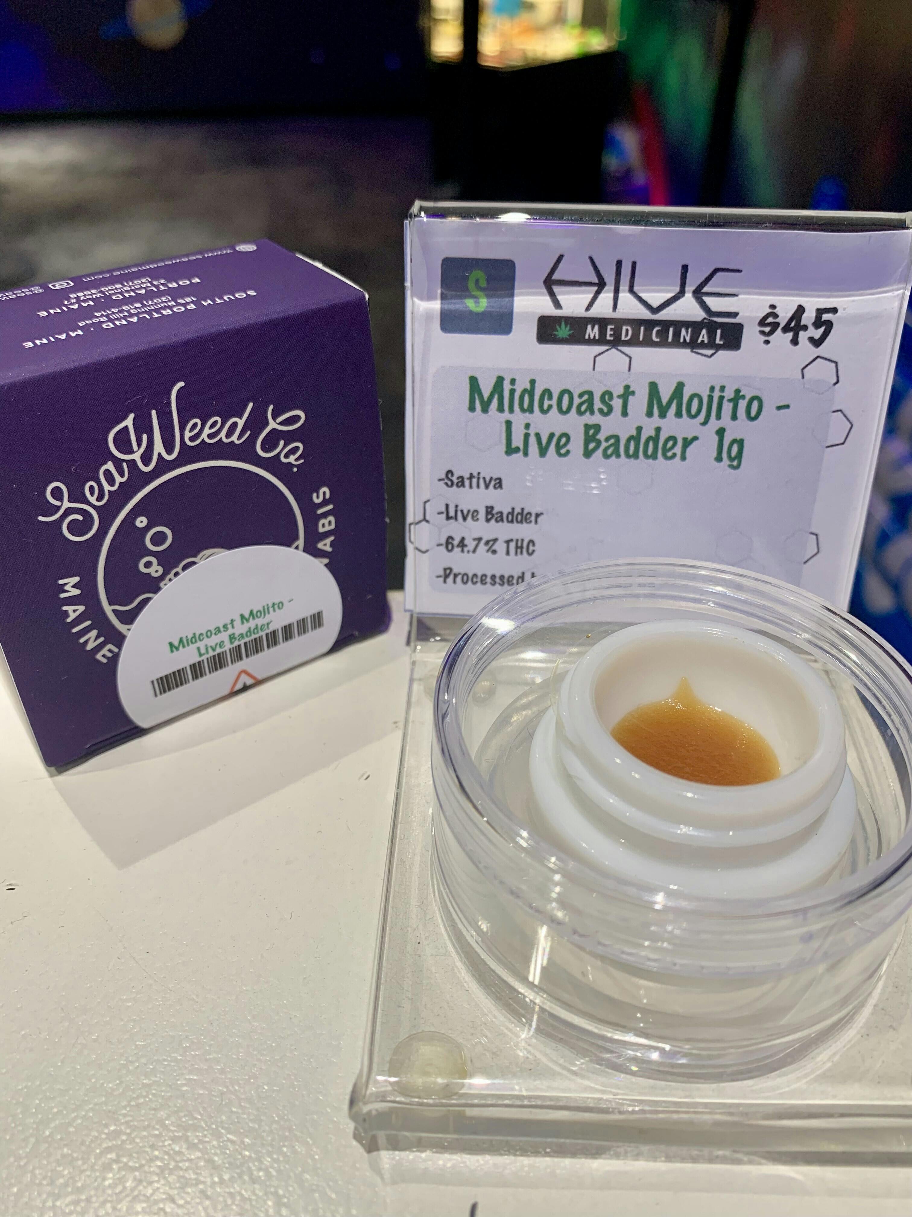 Midcoast Mojito | Solvent | Badder | 1g by SeaWeed Co.