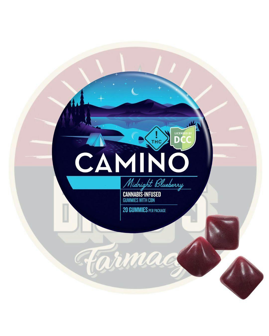 Camino Midnight Blueberry 5:1 THC:CBN Sleep Gummies 20pc