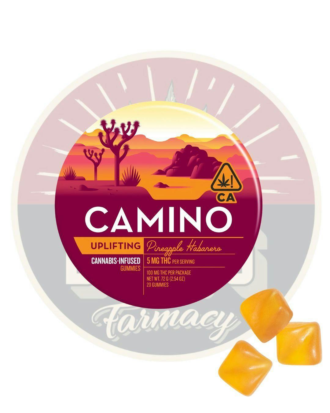 Camino 'Uplifting' Pineapple Habanero Gummies 5mg THC 100mg