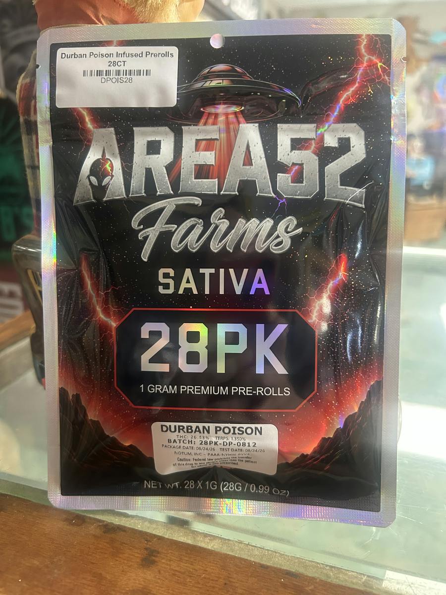 Durban Poison | Infused Joints | 1g each | 28pk