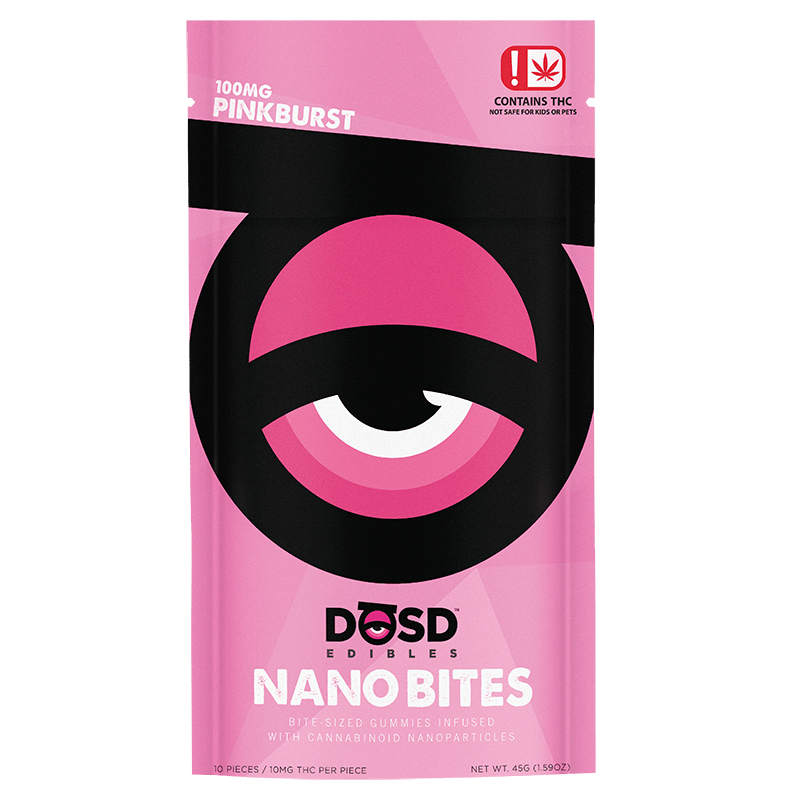 Nano Bites - Pinkburst 100mg, Sativa Enhanced