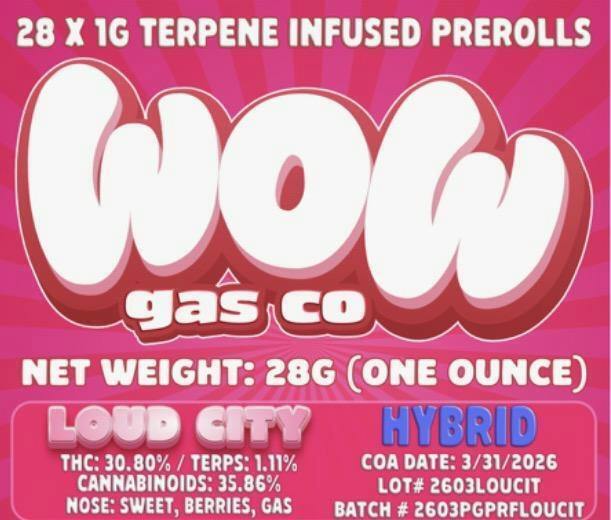 WOW Prerolls - 28g - Sativa Flavors