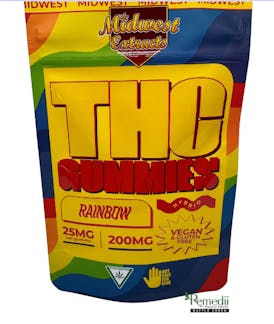 Midwest Extracts 200mg Rainbow Gummies