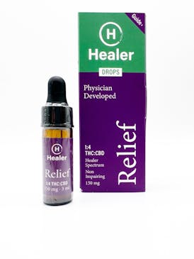 Healer Drops - Relief - 1:4 THC:CBD 150mg