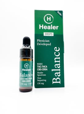 Healer Drops - Balance - 1:1:1:1 THC:THCA:CBD:CBDA 150mg