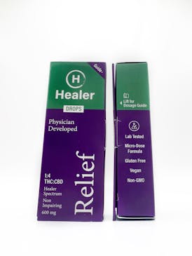 Healer Drops - Relief - 1:4 THC:CBD 600mg