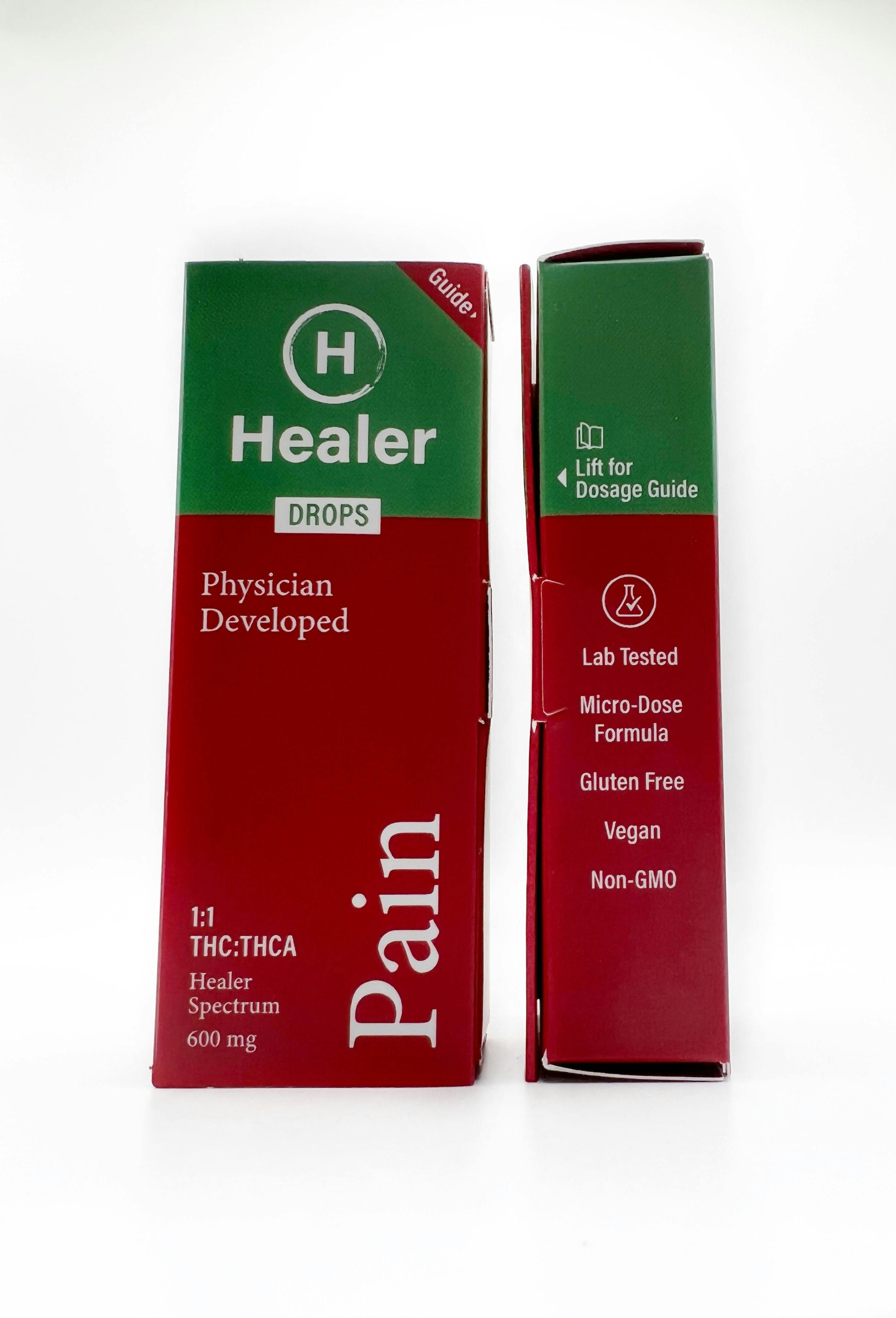 Healer Drops - Pain - 1:1 THC:THCA 600mg