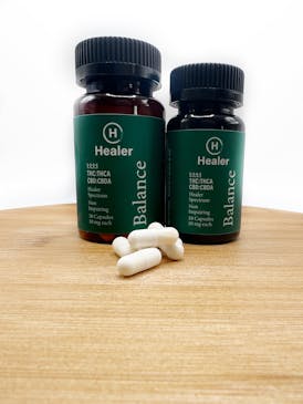 Healer Capsules - Balance - 1:1:1:1 THC:THCA:CBD:CBDA 100mg