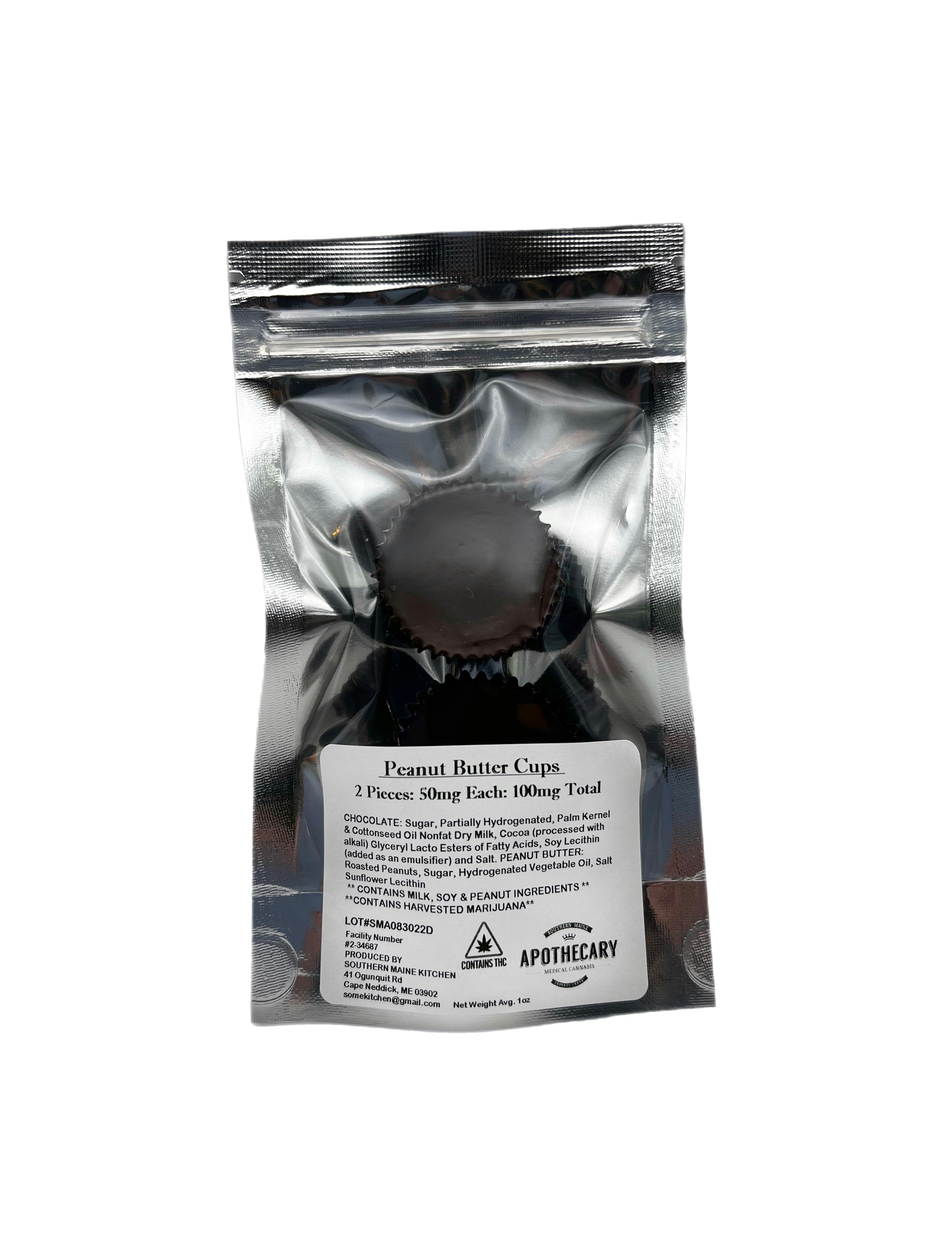 Peanut Butter Cups 100mg by Southern Maine Apothecary at Southern Maine Apothecary: Kittery Medical Cannabis