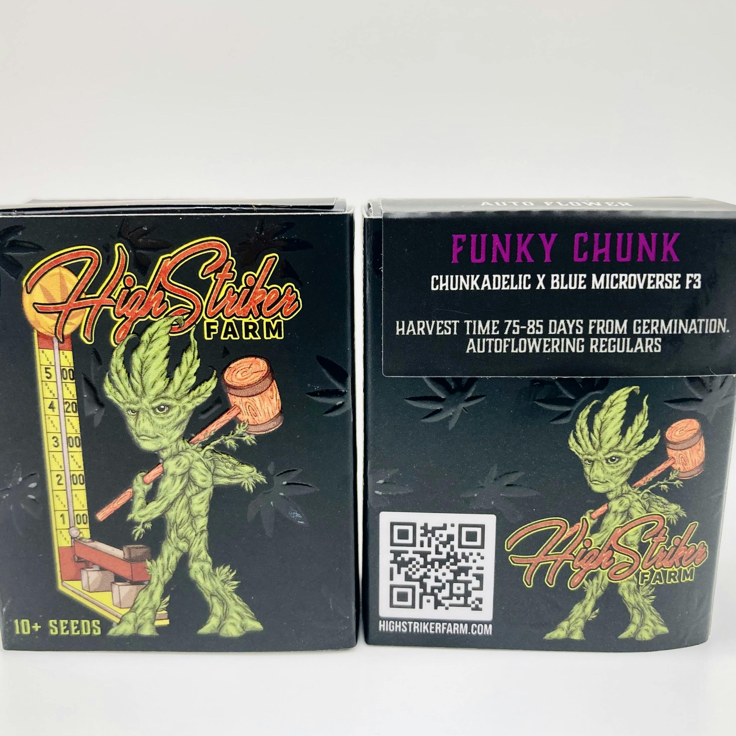 Funky Chunk Auto Flower Seeds 10 Pack by High Striker Farms at Southern Maine Apothecary: Kittery Medical Cannabis