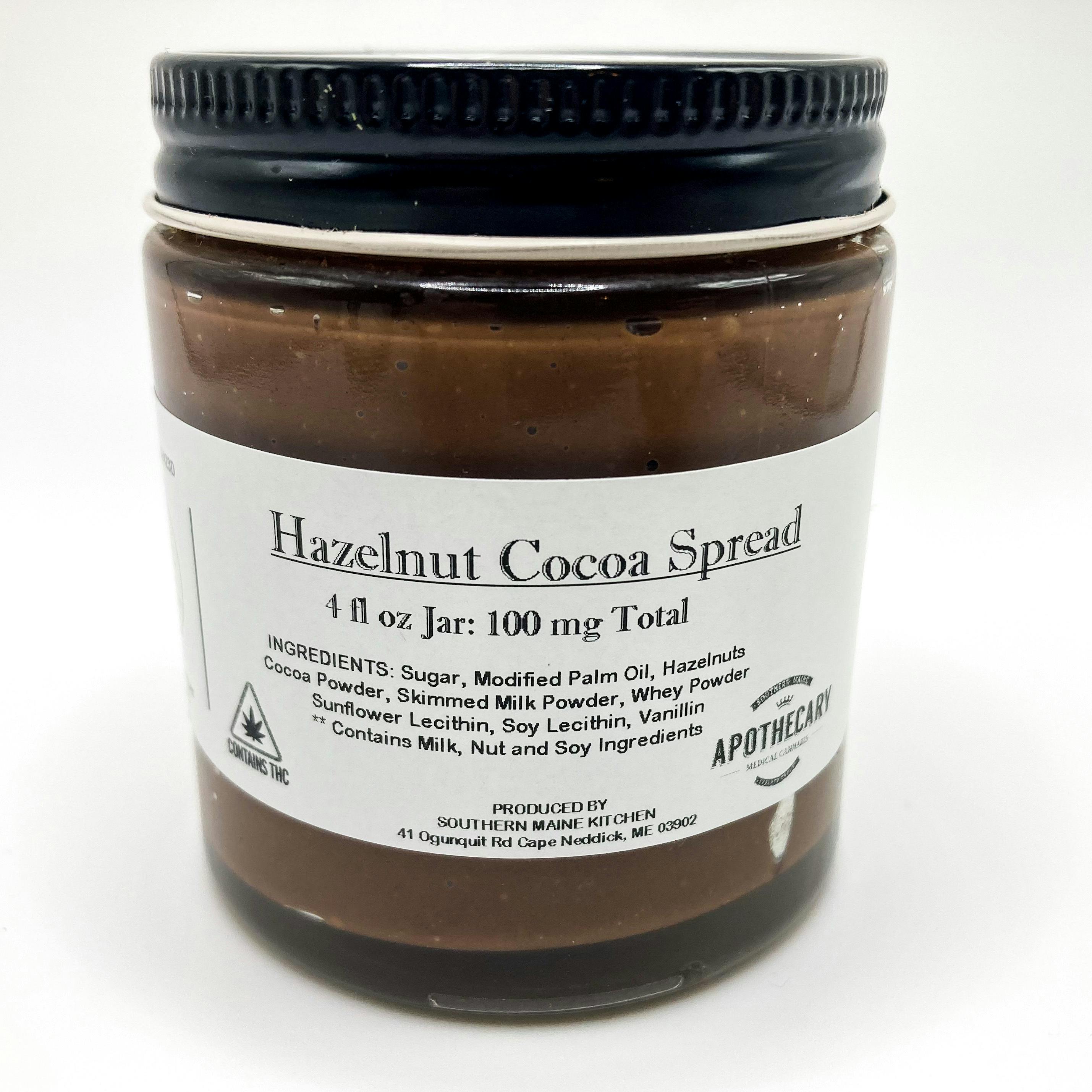 Chocolate Hazelnut Spread | Cooking | 100mg/ea at Southern Maine Apothecary: Kittery Medical Cannabis