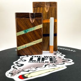 Wooden Dugout w/ Pipe