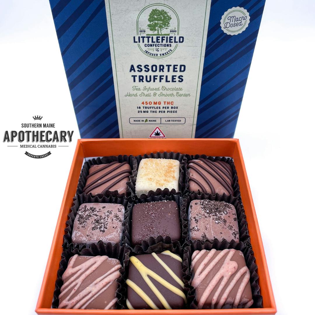 Assorted Truffles 25mg/pc 450mg total by Littlefield Confections