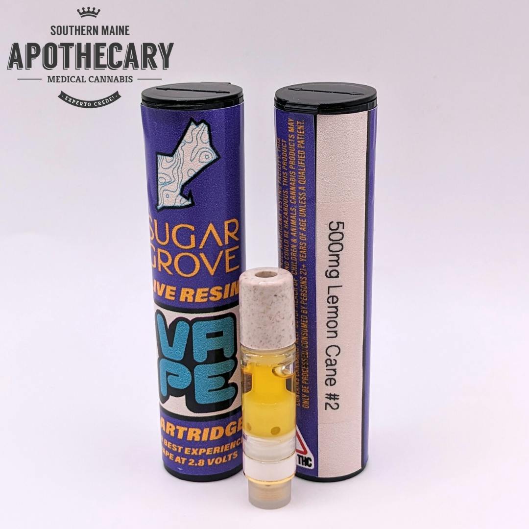 Lemon Cane #2 Live Resin Cartridge .5g by Sugar Grove