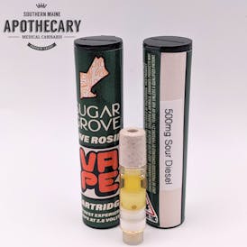 Sour Diesel Live Hash Rosin Cartridge .5g by Sugar Grove