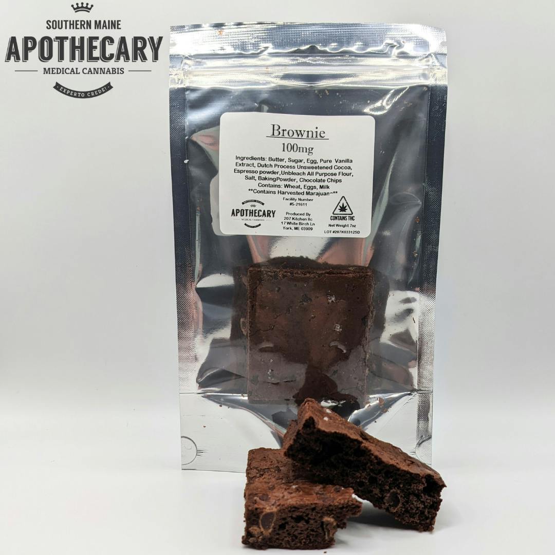 Brownie | Baked Goods | 100mg/ea at Southern Maine Apothecary: Kittery Medical Cannabis