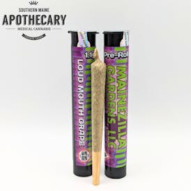 Loud Mouth Grape Pre Roll 1g by Mainezilla Gardens