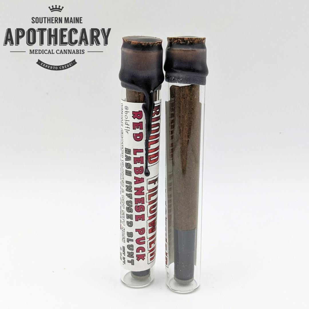 Red Lebanese Puck Hash Blunt Infused Pre Roll 1.5g by Bold Flower