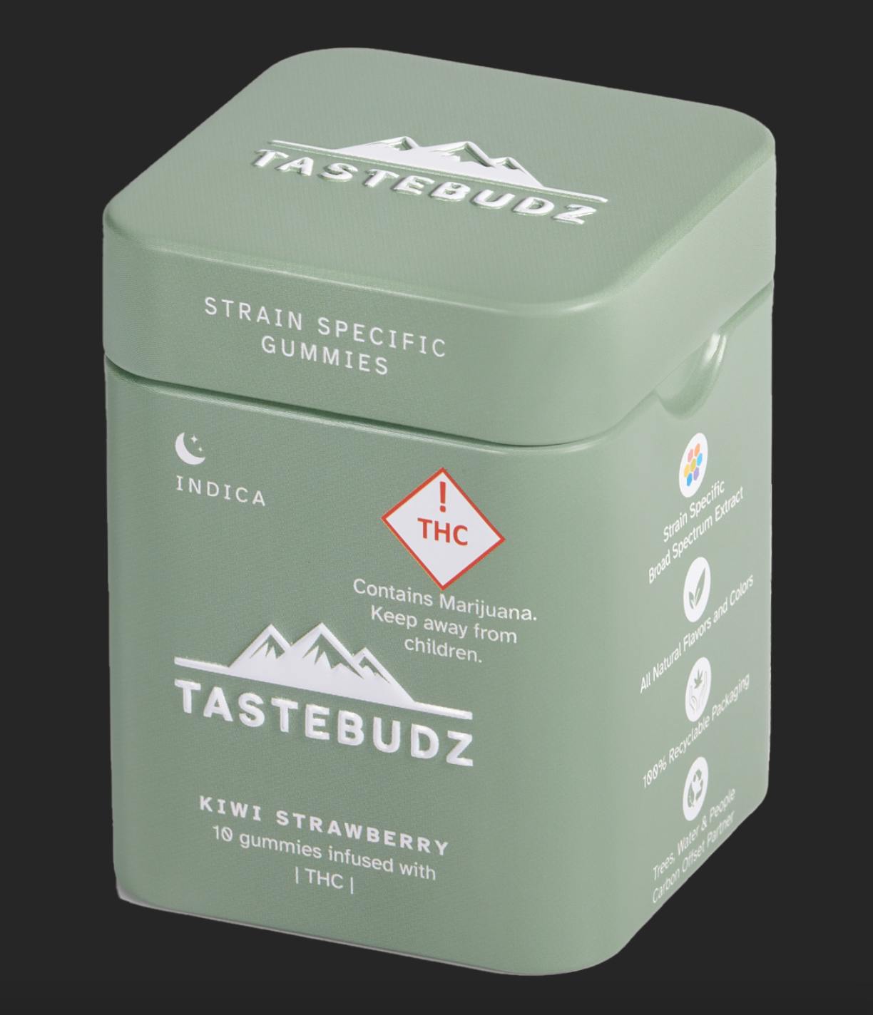 Kiwi Strawberry Sativa Rosin Gummies | THC | 100mg by TasteBudz