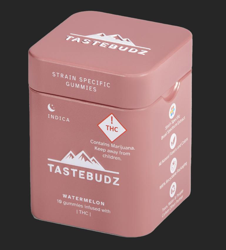 Watermelon Sativa Rosin Gummies | THC | 100mg by TasteBudz