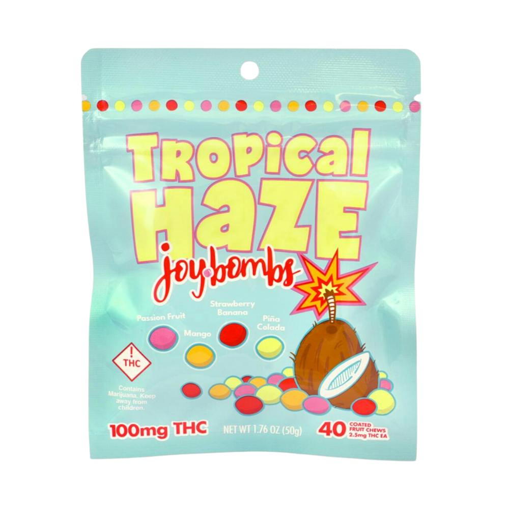 Joy Bombs Tropical Haze - 100mg THC (40pk / 2.5mg THC ea)