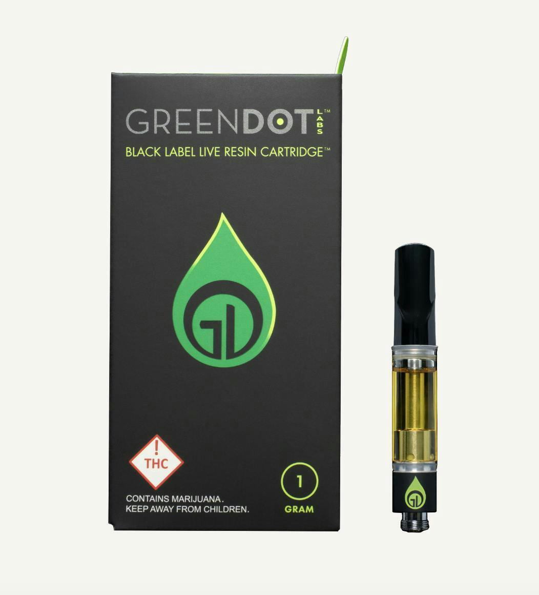 GDL Black Label Live Resin Cartridge (1g) | Reba Jam