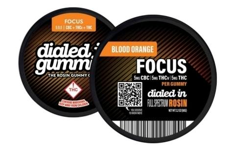 Dialed In Gummies- Focus 1:1:1 (THC/CBC/THCv)