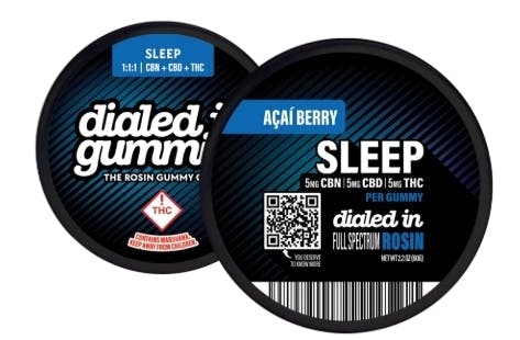 Sleep Dialed Out... 1:1:1 Acai Berry Gummies | THC+CBD+CBN