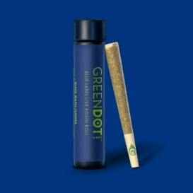Green Dot Blue Label Solventless Roll- Lemon Grinder + Bourbon Street
