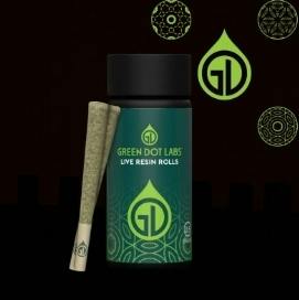 Green Dot Labs Live Resin Roll 5 Pack- Gimlet + Limeheads x Soul Cleanser
