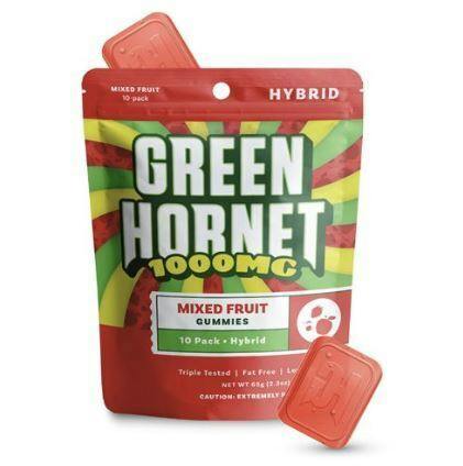 1000mg Mixed Fruit Hybrid Gummies Green Hornet | Gummies | 10pk | 100mg/ea by Green Hornet