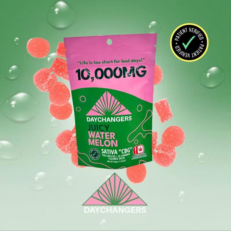 Day Changer Juicy Watermelon Sativa 40ct 10000mg by Day Changer