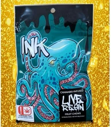 Ink Cured Resin Indica Gummies Berries & Cream 500mg by Ink