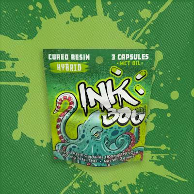 Ink Cured Resin Hybrid Capsules 100mg each 3pk by Ink