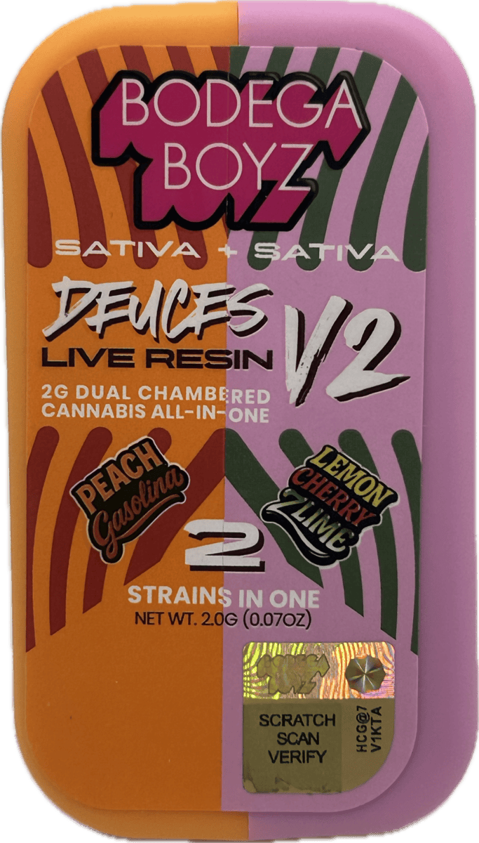 Deuces | Peach Gasolina + Lemon Cherry Zlime | Disposable | 2g (1)