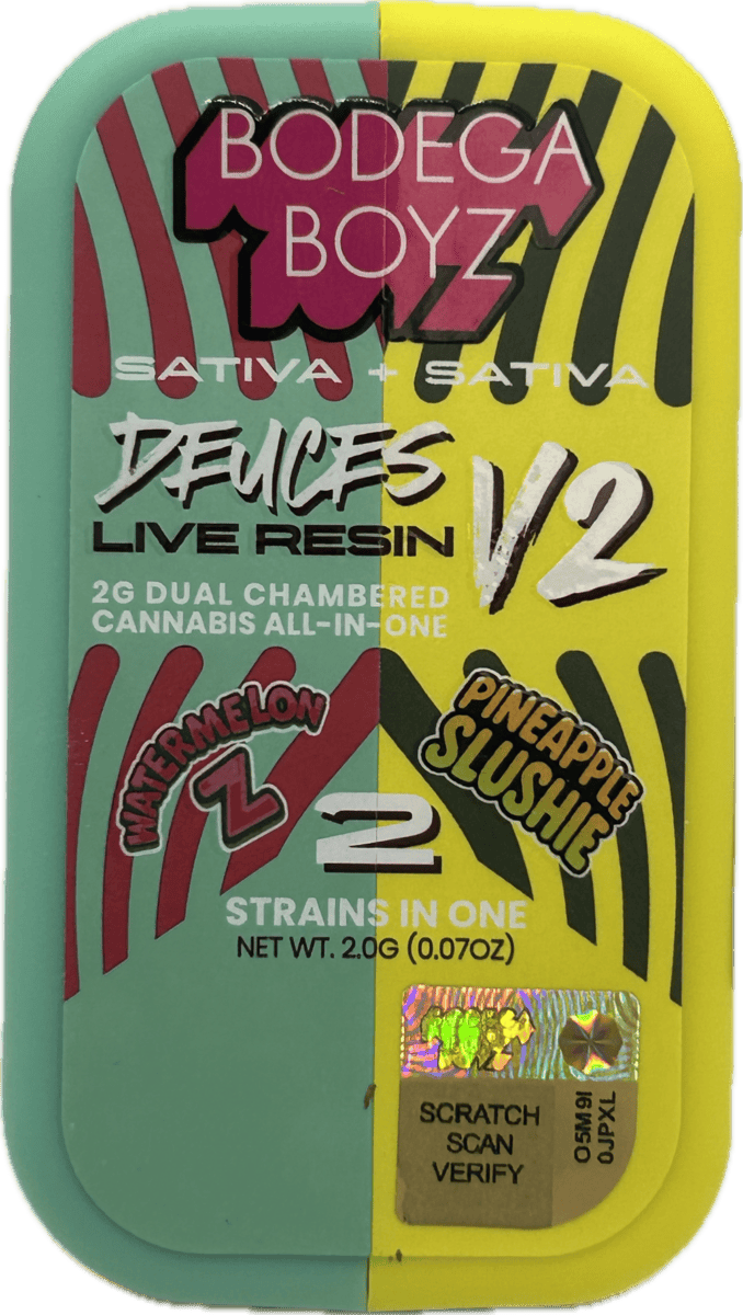 Deuces | Watermelon Z + Pineapple Slushie | Disposable | 2g (1)