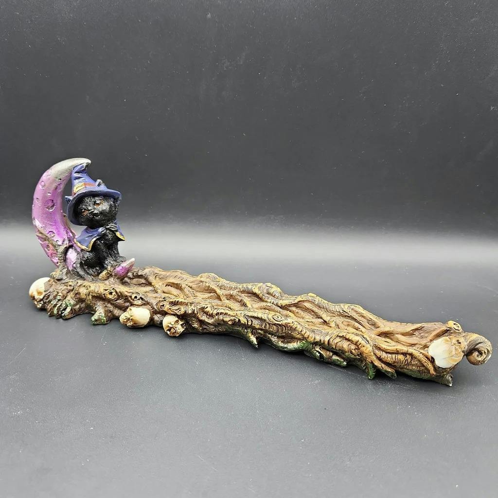 Fujima Witch Cat Incense Burner