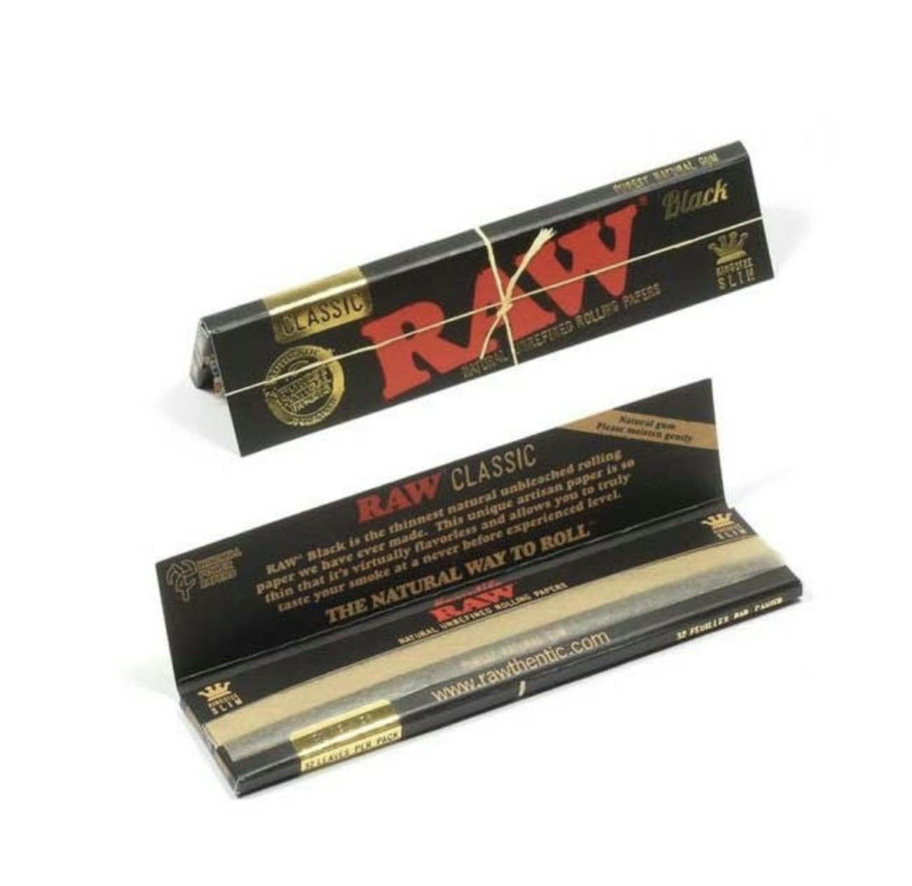 Classic Black King Size Slim Rolling Papers | Accessories