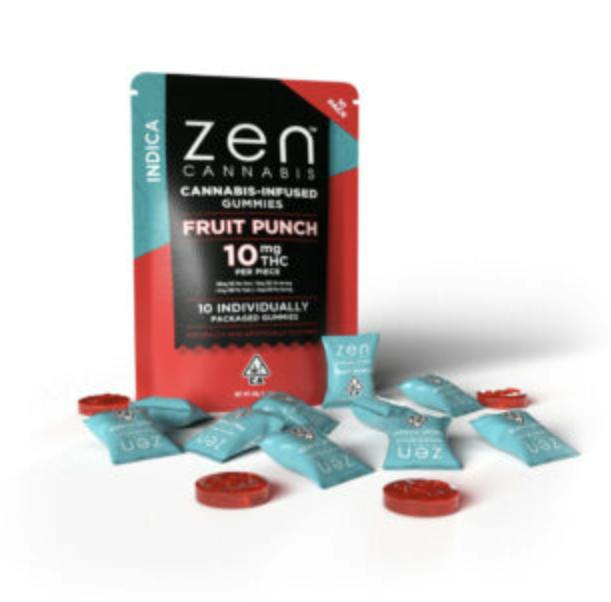 Fruit Punch Indica 10-Pack Gummies