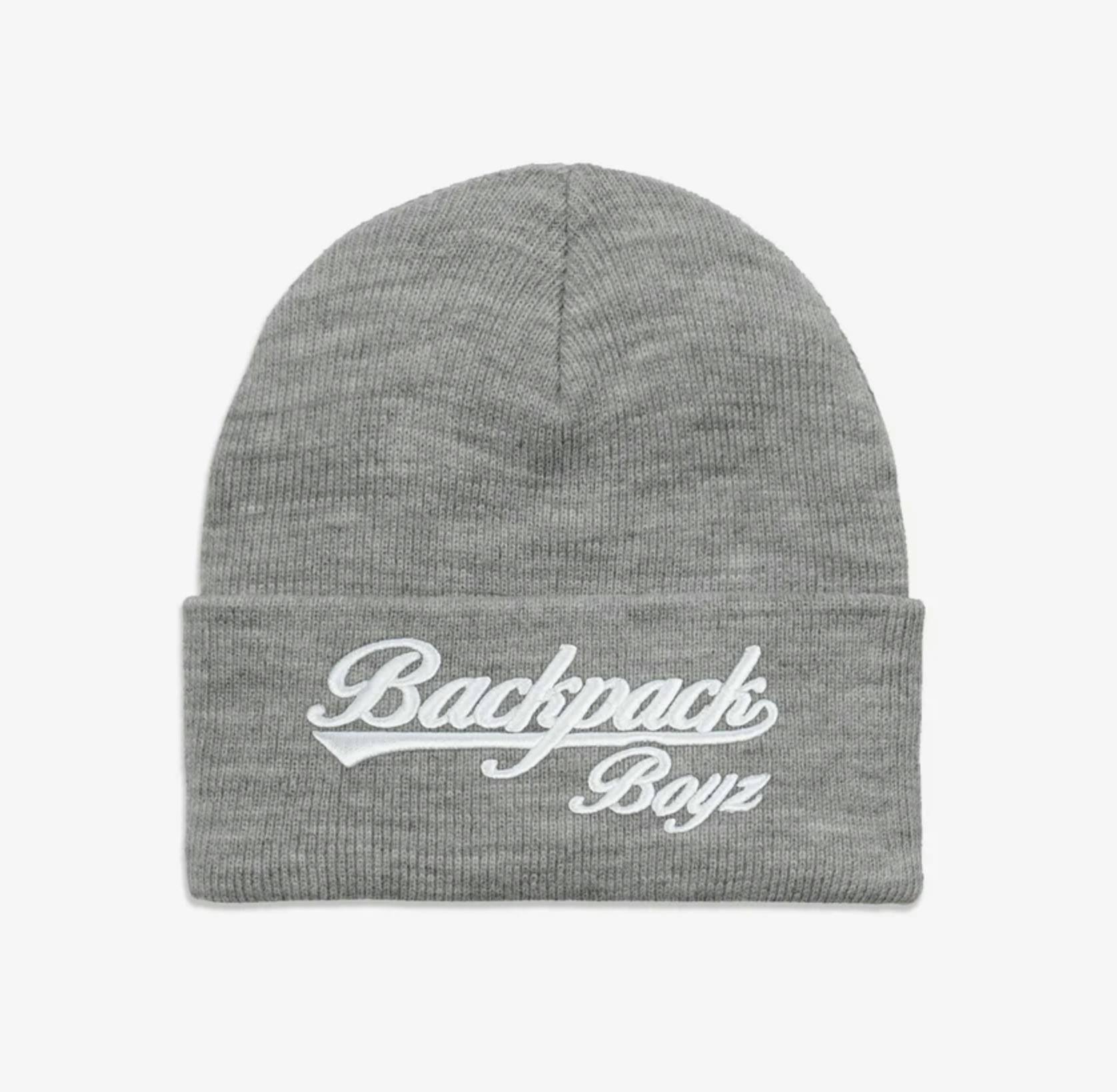 BackPack Boyz | Script Beanie Heather Grey