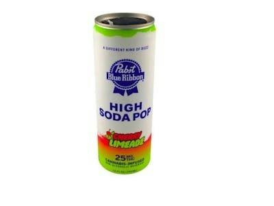 PABST | PBR Cannabis Infused High SodaPop - Cherry Limeade | 25mg | Single