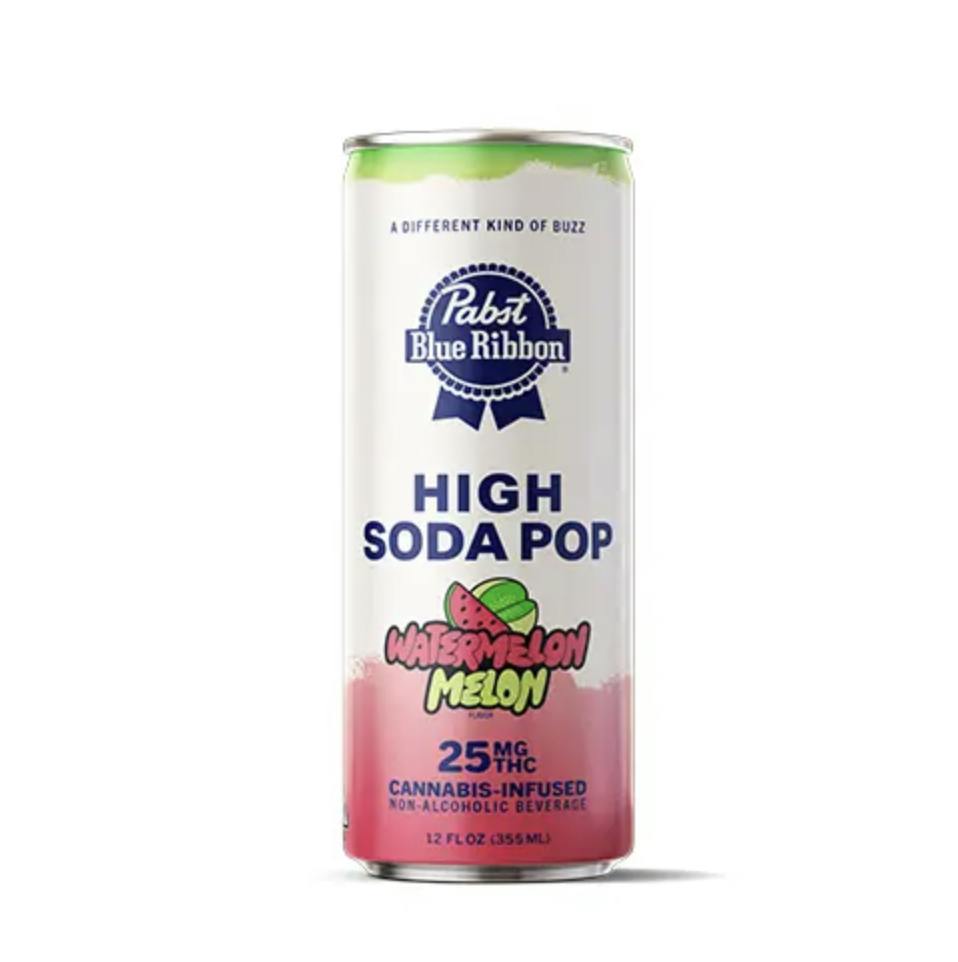 PABST | Cannabis Infused High Soda Pop - Watermelon Melon | 25mg | Single