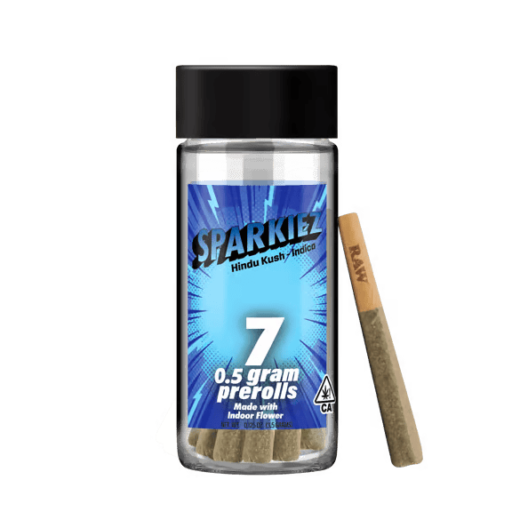 Sparkiez | Hindu Kush | Mini Pre-rolls | 0.5g each | 7pk