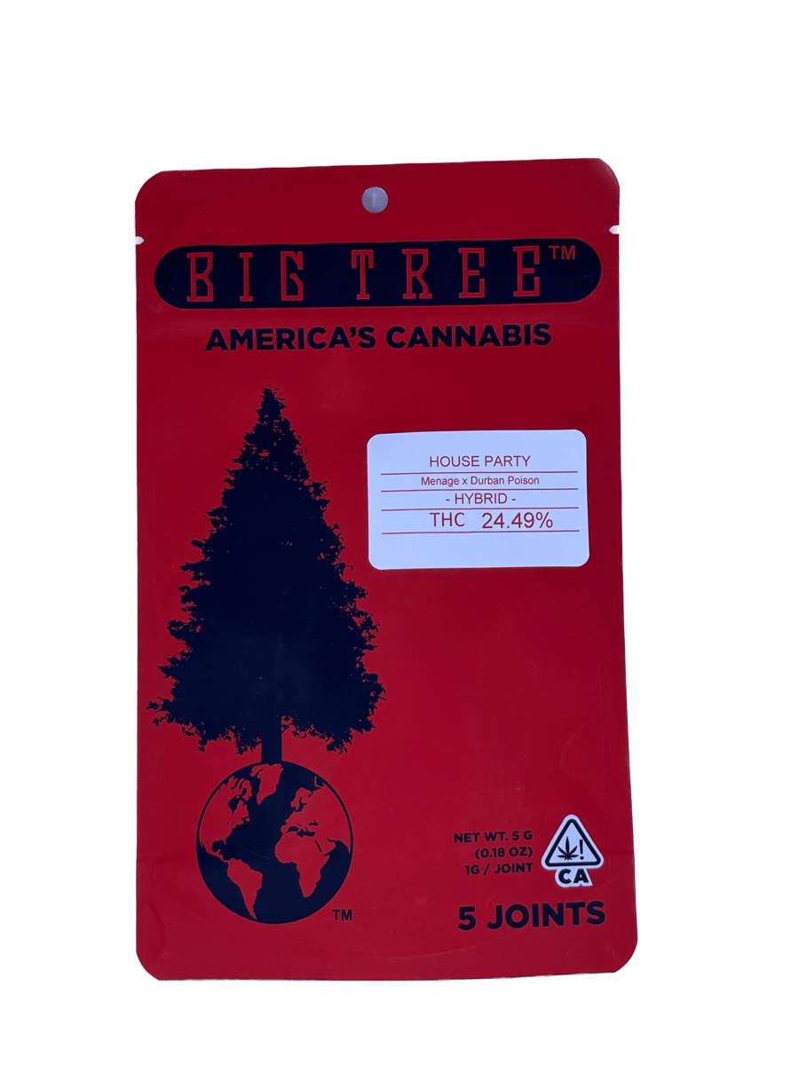 Big Tree | House Party | Prerolls | 5pk | 1g each