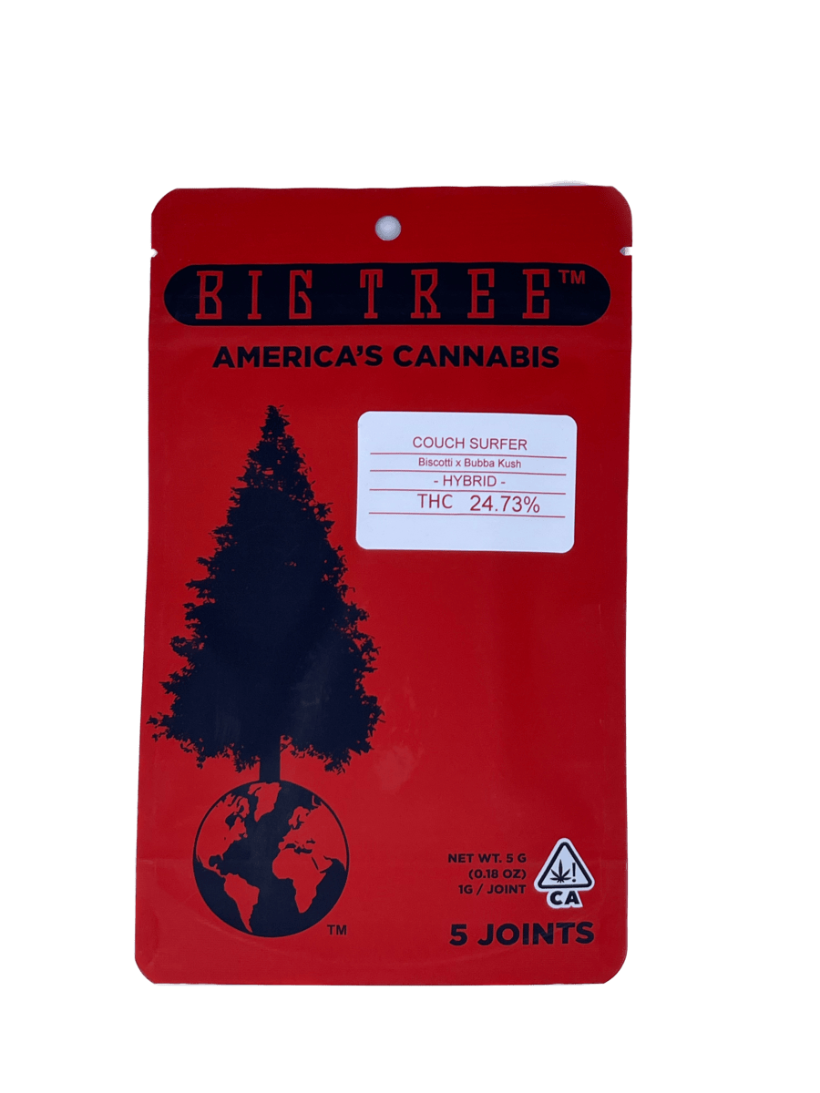 Big Tree | Couch Surfer | Prerolls | 5pk | 1g each